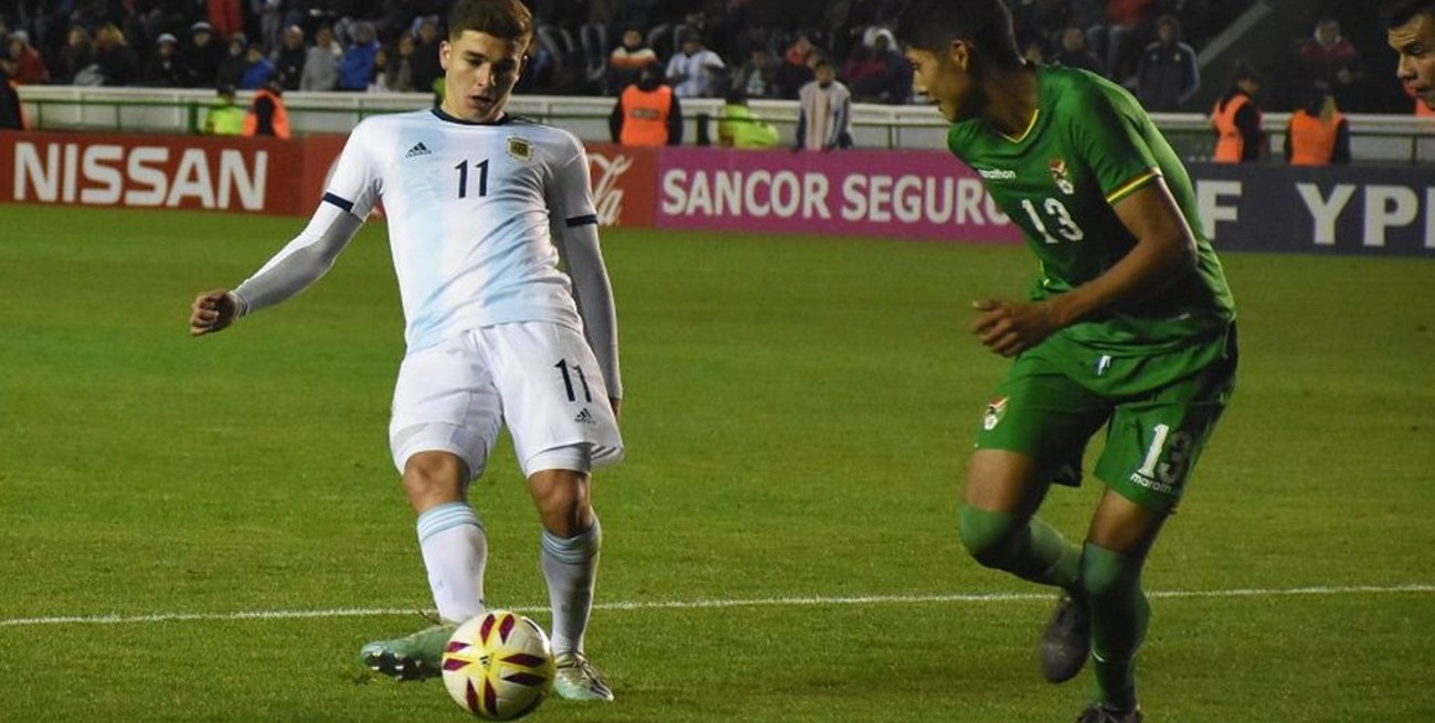 Argentina goleó a Bolivia en amistoso Sub 23