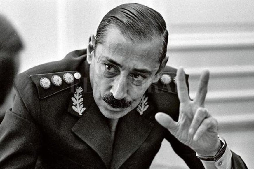ELLITORAL_263848 |  Eduardo Di Baia / AP El general Jorge Rafael Videla en una imagen de 1978, cuando presidía la Junta Militar argentina