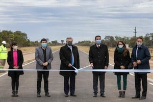 Gentileza El presidente inauguró la pavimentación de un tramo de la Ruta Provincial 7 en Chaco y anunció el inicio de un plan para crear Centros Territoriales de Políticas de Género en todo el país.