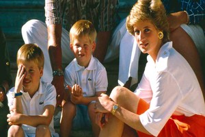 ELLITORAL_299995 |  David Hartley/Shutterstock Mandatory Credit: Photo by David Hartley/Shutterstock (149113a)
Prince William, Prince Harry and Princess Diana
PRINCE CHARLES AND PRINCESS DIANA ON HOLIDAY  WITH THE FAMILY, MAJORCA, SPAIN - 1988