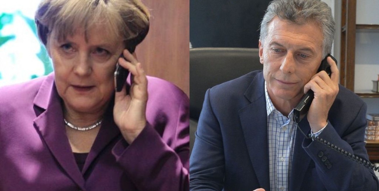 Merkel llamó a Macri para darle su respaldo ante la crisis económica