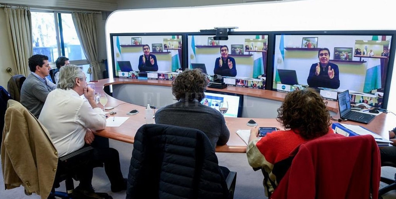 El Presidente tuvo una teleconferencia con los gobernadores de las provincias con mayores focos de Covid-19