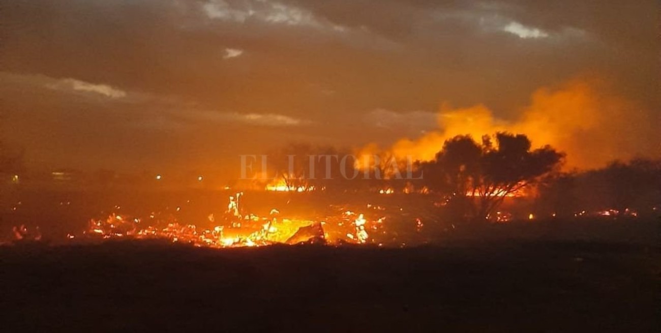 Se incendian pastizales en la zona del Ubajay