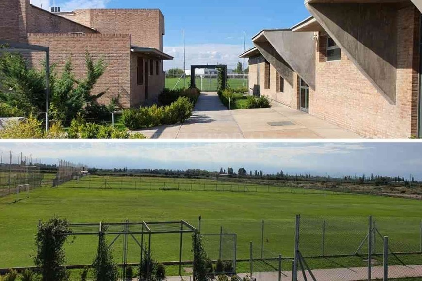 ELLITORAL_360905 |  Gentileza Dos fotos del predio deportivo de Godoy Cruz.