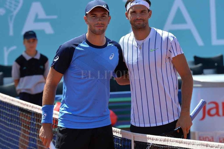 ELLITORAL_309256 |  Gentileza Coric y Dimitrov, antes de jugar la semifinal el sábado en Croacia. Ambos dieron positivo de Covid-19.