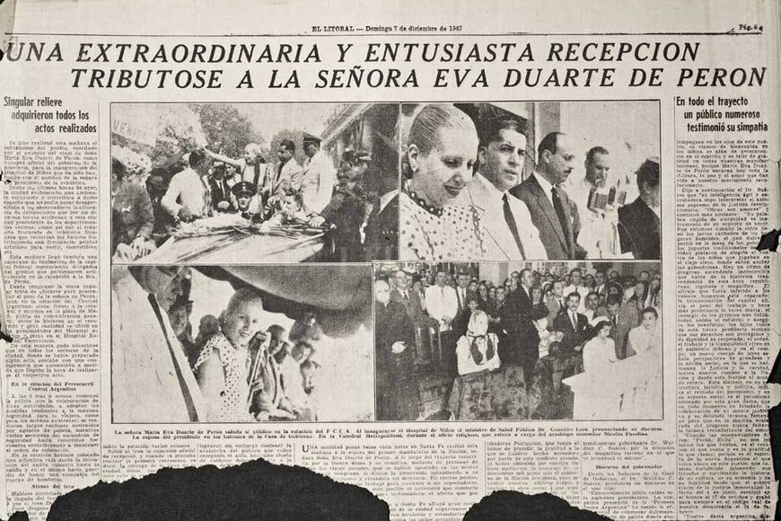 ELLITORAL_246420 |  Archivo El Litoral Así lo reflejó El Litoral, en diciembre de 1947