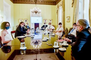 ELLITORAL_362111 |  Archivo El Litoral Reunión del gabinete económico.