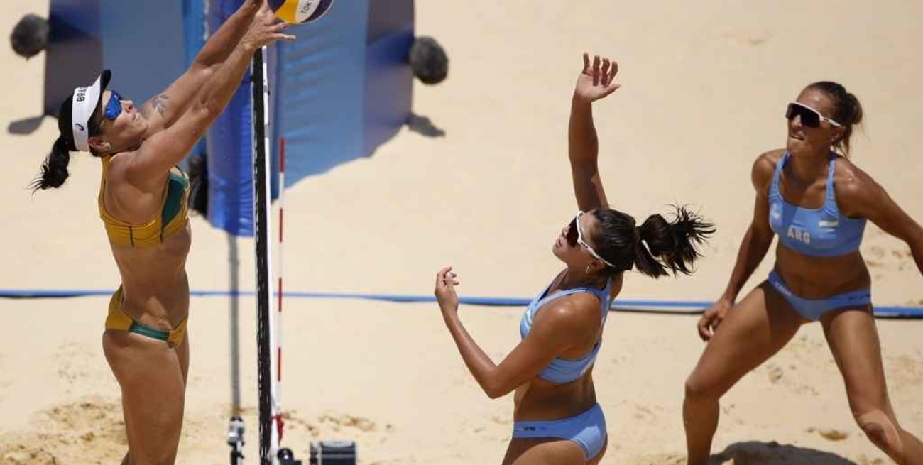 Beach volley femenino: formidable actuación de Gallay y Pereyra en la derrota por 2 a 0 ante Brasil  