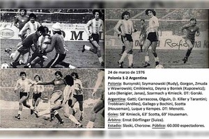 Archivo Hace 45 años. Imágenes de un partido  especial  y sus protagonistas. En Polonia, Argentina le ganaba al local 2-1.