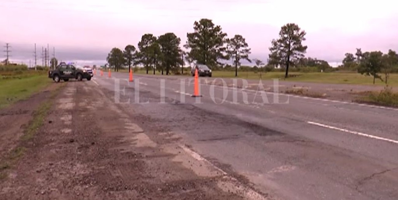 Autopista Santa Fe - Rosario: taparon el pozo y multaron a una empresa por no señalizar la obra