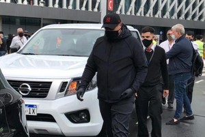 Gentileza Germán Burgos en Ezeiza