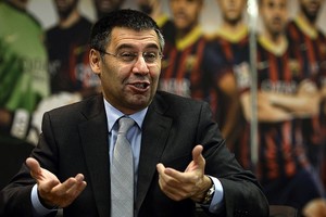 ELLITORAL_333762 |  LLUIS GENE zzzznacd2NOTICIAS ARGENTINAS BAIRES, SEPTIEMBRE 2: (ARCHIVO) Fotografia del presidente del club Barcelona Josep Maria Bartomeu quien mantuvo una primera reunión hoy con Jorge Messi, padre de Lionel, sin  llegar a un acuerdo entre las partes.  Foto NA: AFP/ LLUIS GENE
zzzz