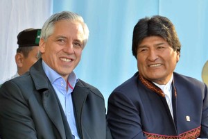 ELLITORAL_272362 |  Archivo Álvaro García Linera con Evo Morales