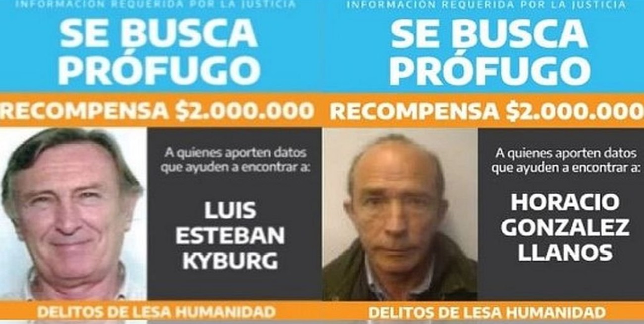 Argentina ofrece $ 2.000.000 de recompensa por información sobre dos represores prófugos