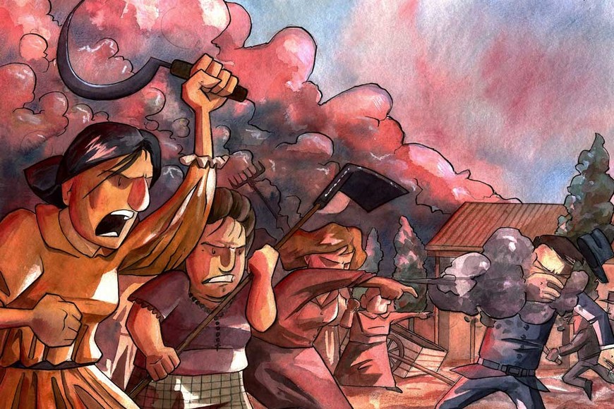 ELLITORAL_338191 |  Gentileza Ilustración de la gesta en Timbúes