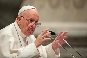 ELLITORAL_366888 |  dpa May 9, 2019 - Rome, Italy: Pope Francis speaks as he holds a meeting with the diocese of Rome in the Basilica of St. John Lateran in Rome. (Massimiliano Migliorato/CPP/Polaris)
