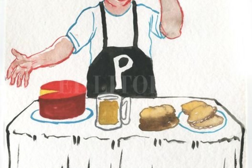 ELLITORAL_233204 |  Ilustración: Lucas Cejas El senador Rubén Pirola representante del departamento Las Colonias.