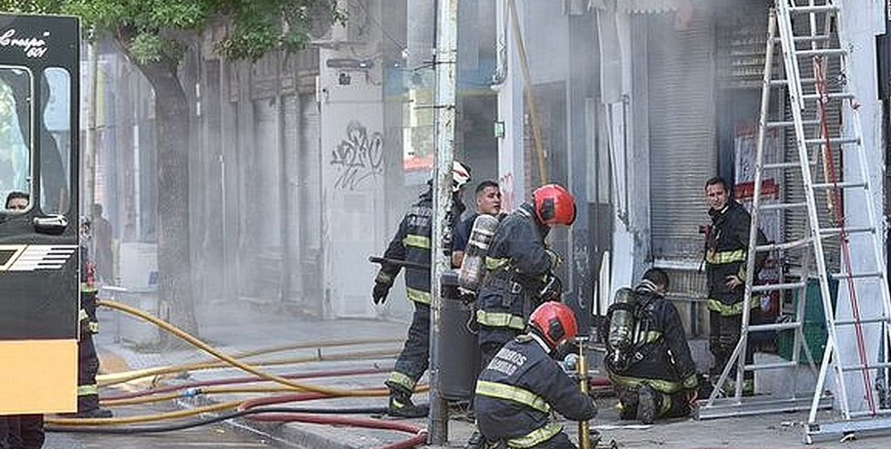 Se incendió un supermermercado chino en Palermo