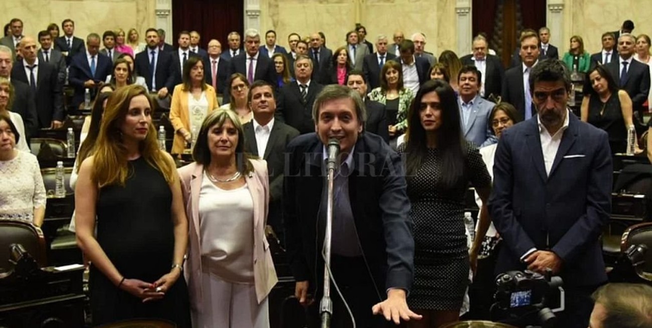 Diputados: Máximo Kirchner juró con una fórmula "ricotera"