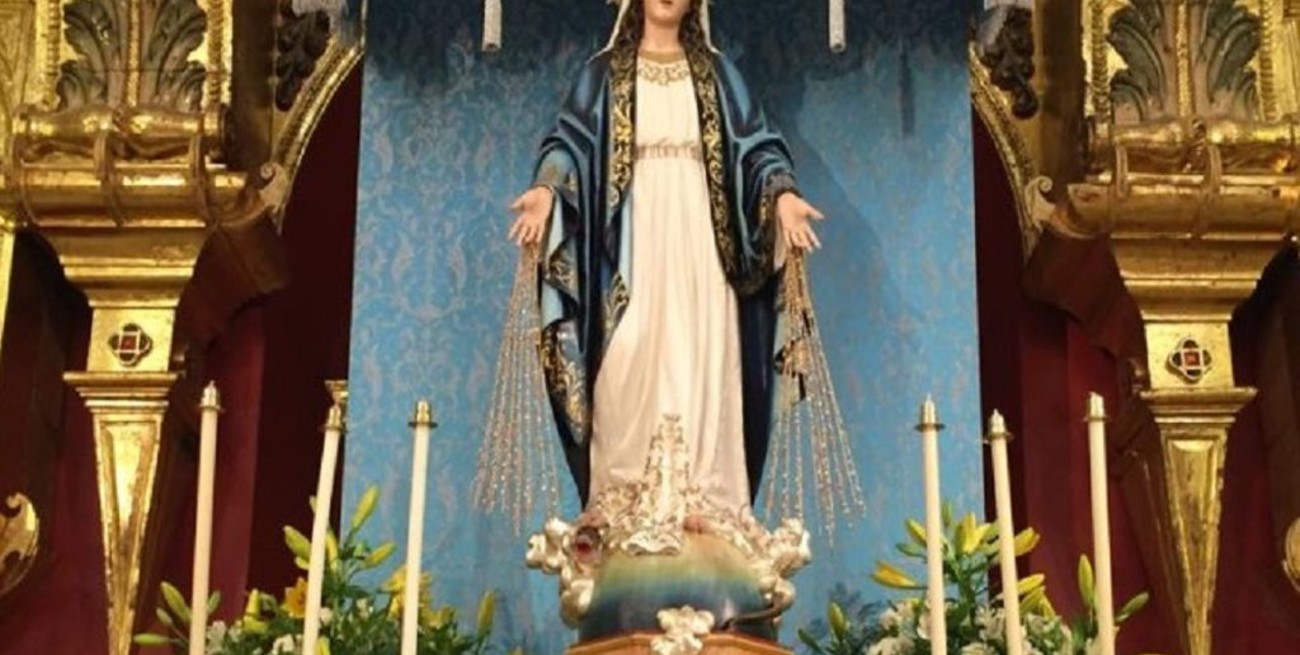 Virgen Medalla Milagrosa 42 cm - Santísimo Altar