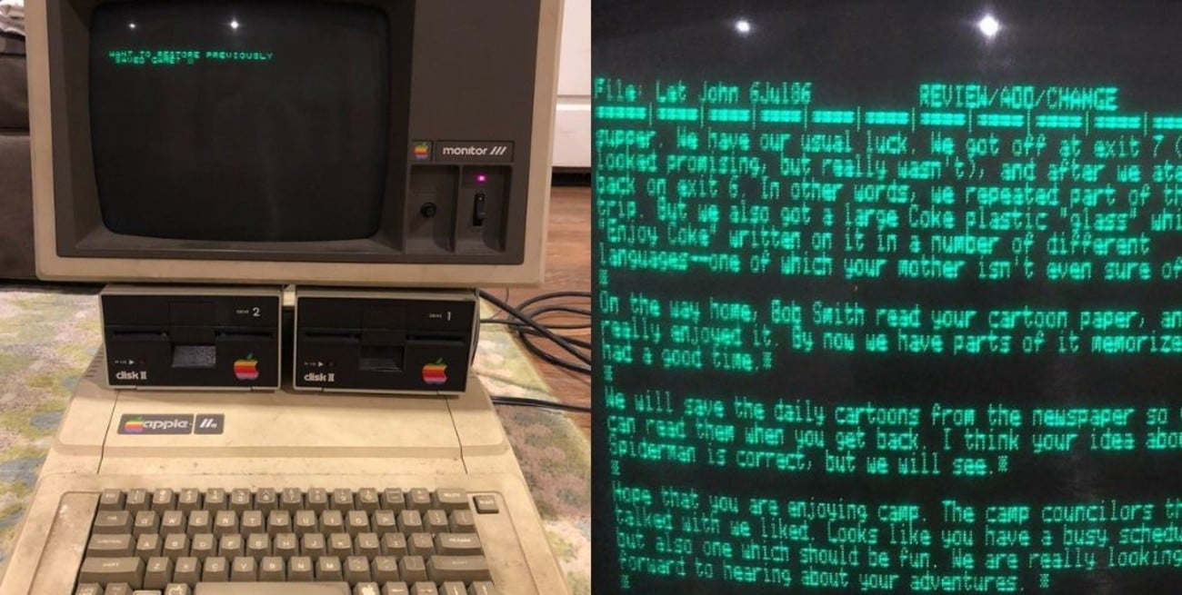 Viral: Encontró su computadora de hace 30 años con recuerdos impagables