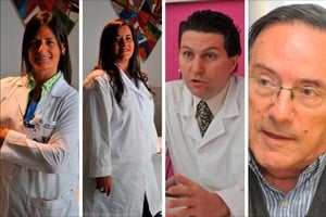 El Litoral De izquierda a derecha. Dra. Marina Paulazzo, Dra. Samira Cornaglia, Dr. Gabriel Gattolín, Dr. Héctor Mario Musacchio