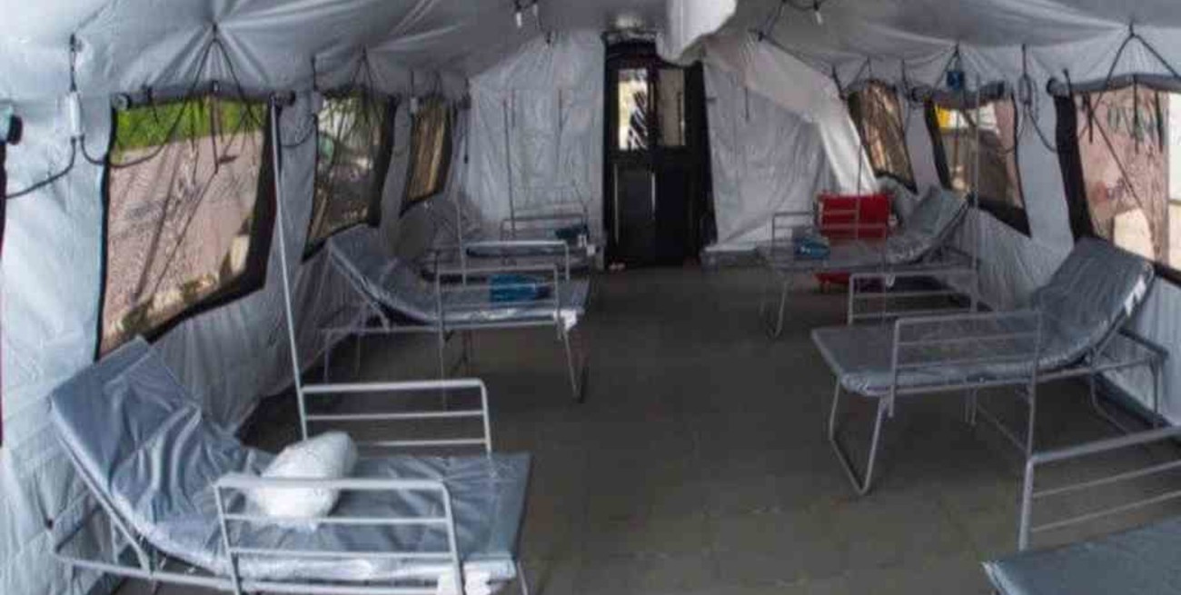 Uruguay instaló un hospital de campaña donado por EEUU como centro de acogida para migrantes