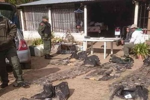 ELLITORAL_383623 |  Archivo El Litoral El 11 de septiembre de 2019, en Santa Rosa de Calchines, se halló la droga que acababan de bajar de un barco de bandera paraguaya.