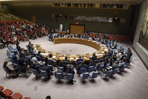 ELLITORAL_222253 |  dpa 05/09/2018, EEUU, Nueva York: Vista de la sesión del Consejo de Seguridad de Naciones Unidas durante el tratamiento de la crisis en Nicaragua.
