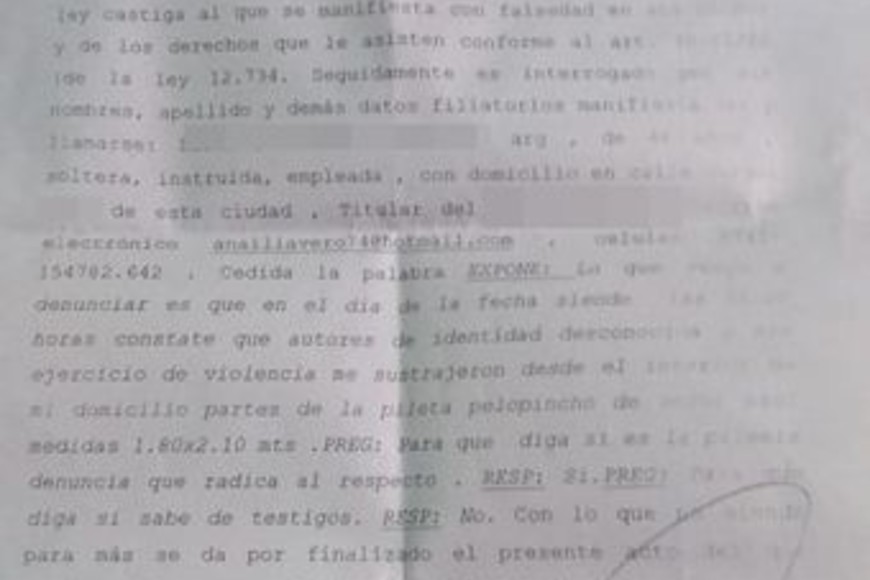 ELLITORAL_339455 |  Gentileza Imagen de la denuncia