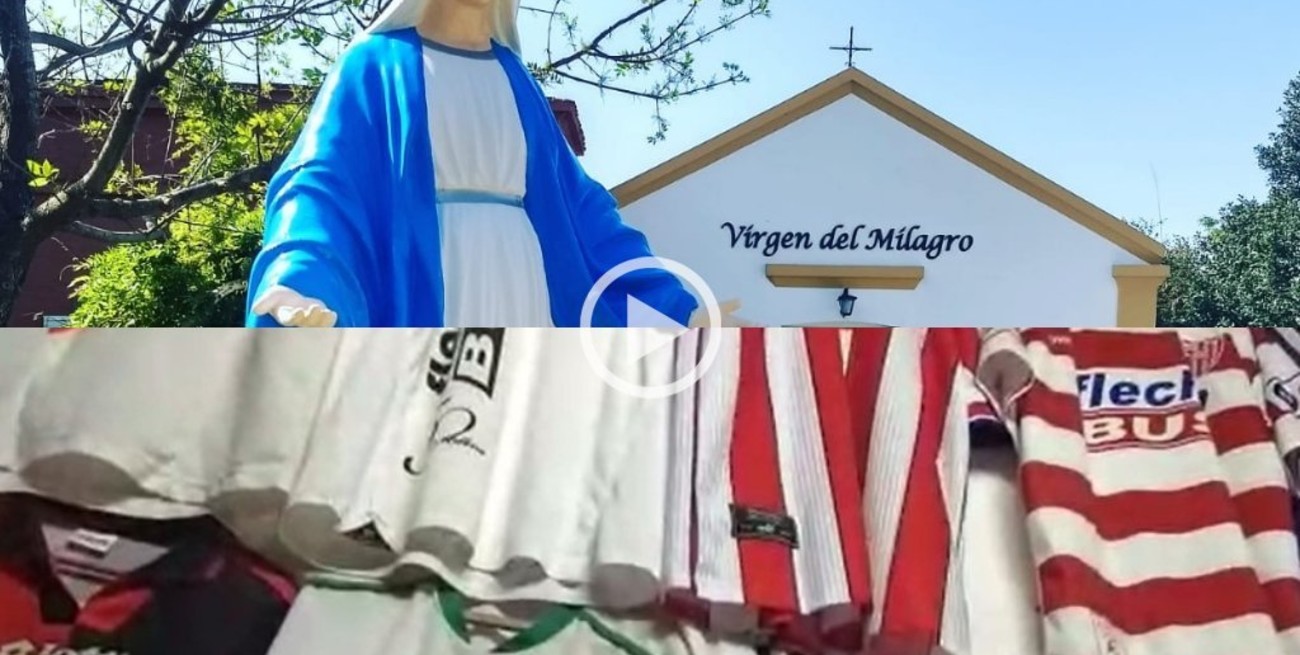 La Virgen del Milagro de Felicia y el fútbol: Un santuario de camisetas