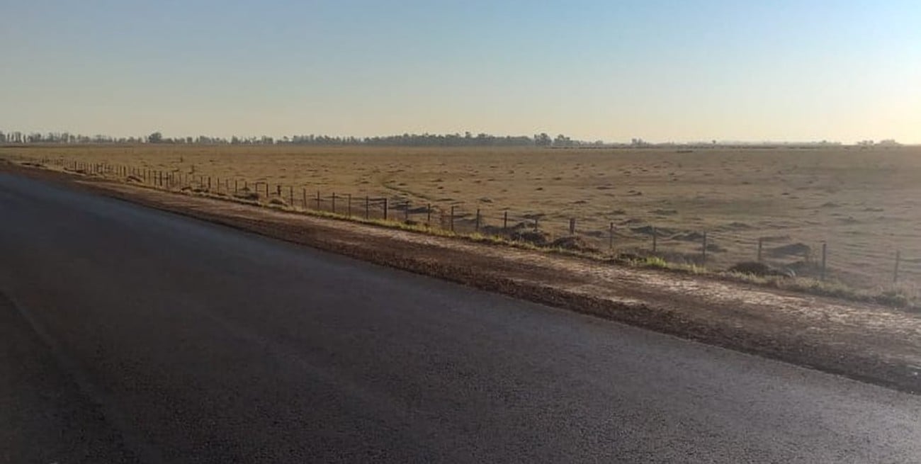 Primeros kilómetros repavimentados de Ruta 33 entre Chovet y Firmat