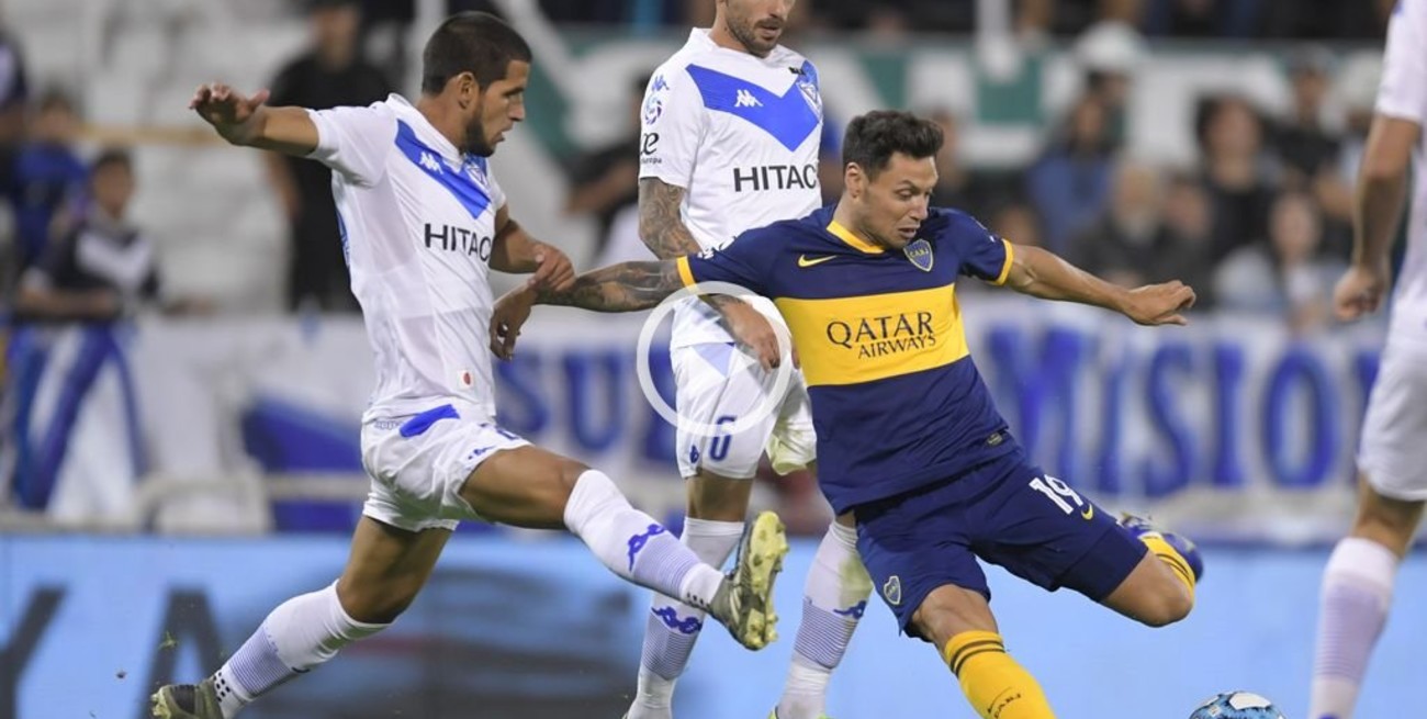 Boca empató en su visita a Vélez y quedó como uno de los punteros de la Superliga