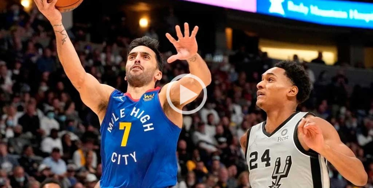 Campazzo y una noche mágica en la victoria de Nuggets ante Spurs