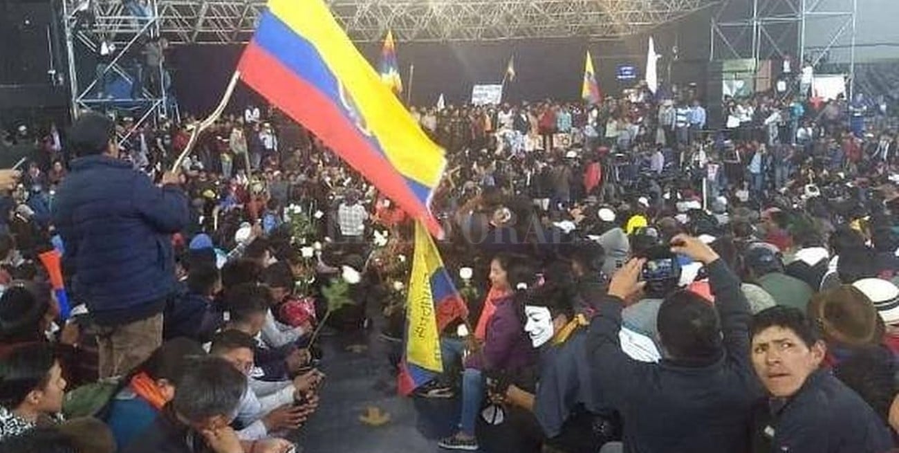 Indígenas advirtieron: "Esto no para hasta que el FMI se vaya de Ecuador"