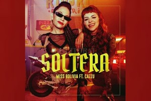 ELLITORAL_333116 |  Gentileza Sony Music María Paz Ferreyra (Miss Bolivia) y Julieta Emilia Cazzucheli (Cazzu), en el arte de tapa a cargo de Molokid.