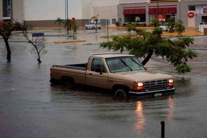 ELLITORAL_305444 |  EFE La tormenta tropical Cristóbal causa inundaciones en Mérida, México.