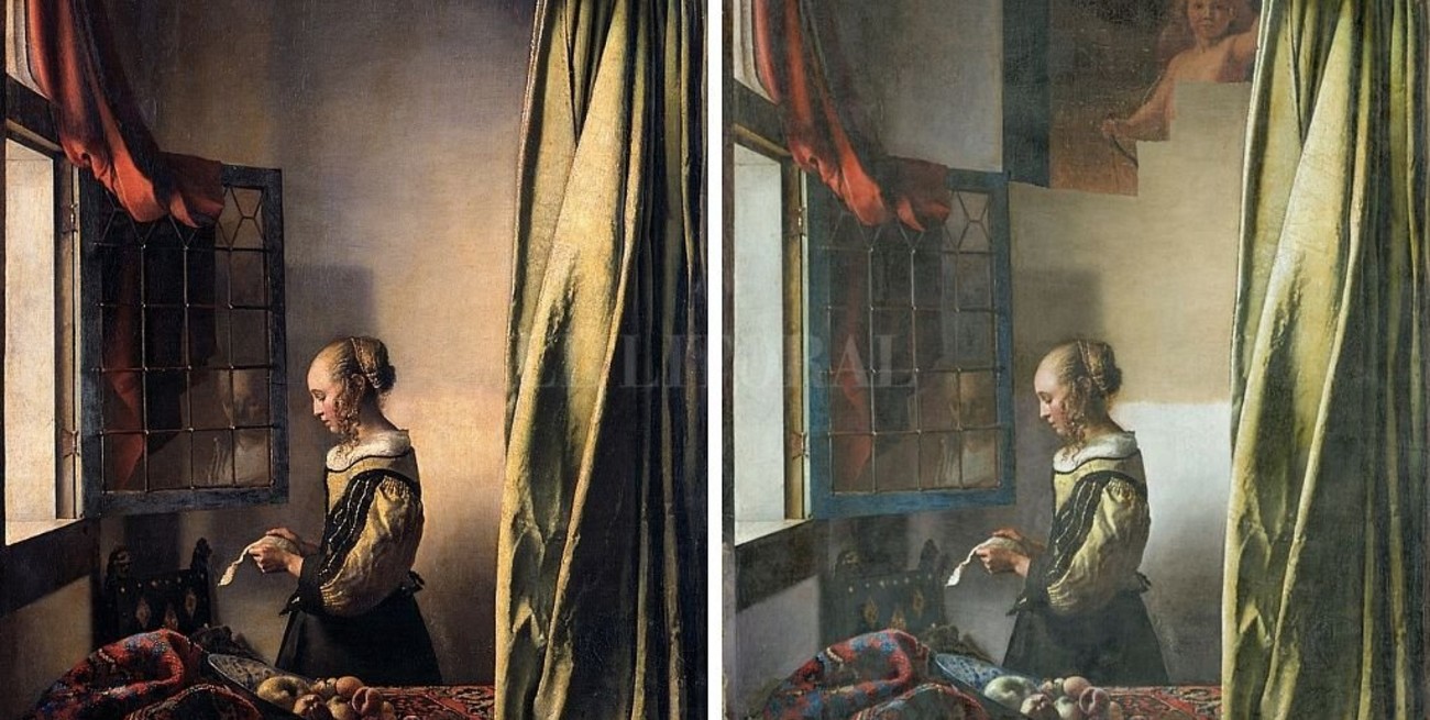 Hallan una representación oculta en cuadro de Vermeer
