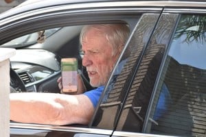 ELLITORAL_280675 |  Flavio Raina El presidente Sabalero llegando a la reunión