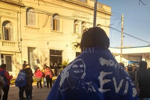 ELLITORAL_387336 |  Agencia Reconquista El Movimiento Evita realizó una manifestación frente al MPA en rechazo a las imputaciones.