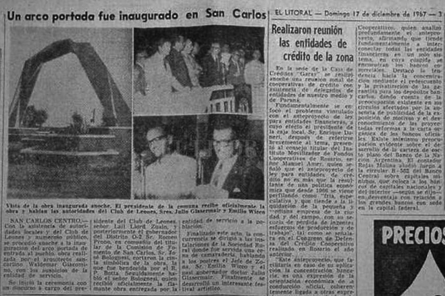 ELLITORAL_367798 |  Archivo El Litoral La inauguración en las páginas de Diario El Litoral.