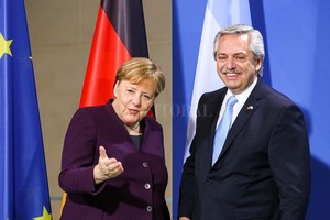 ELLITORAL_283585 |  Telam Merkel y Fernández.