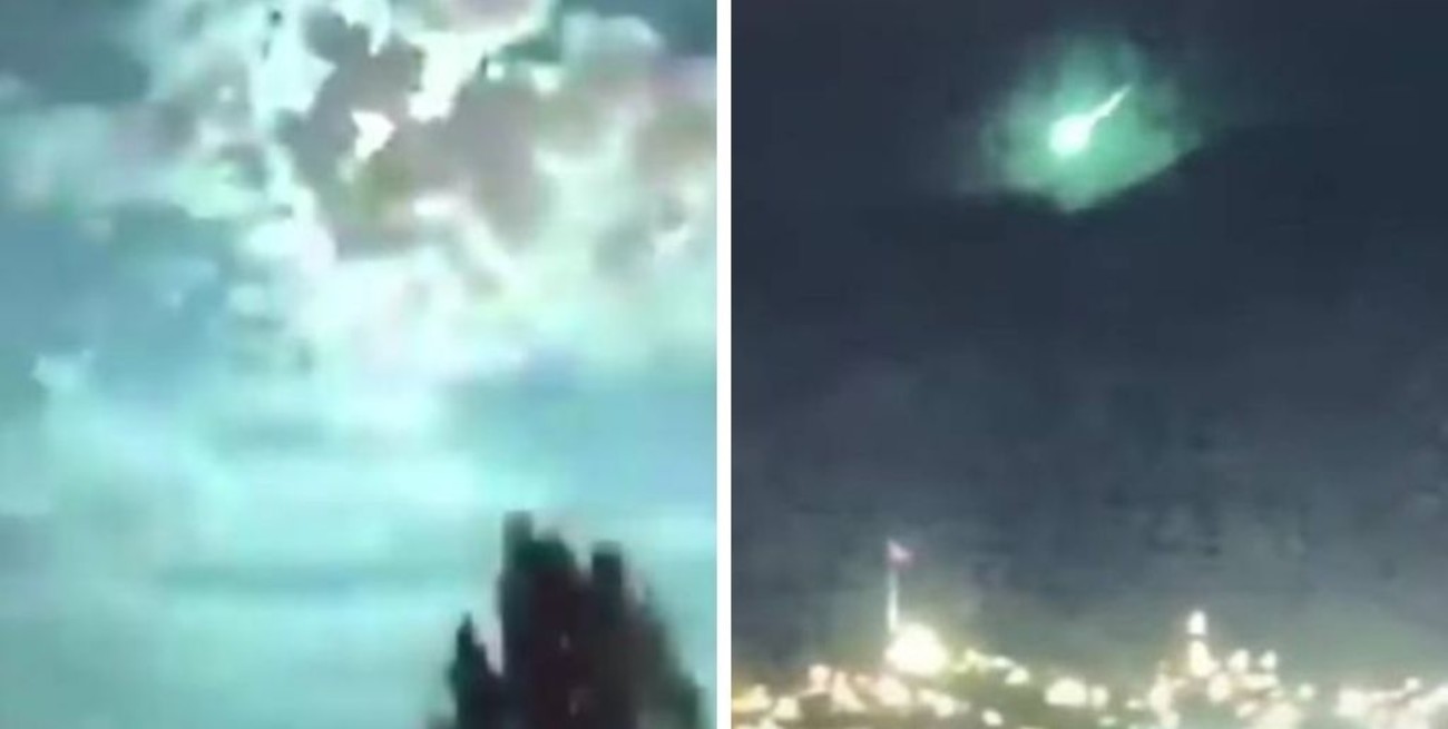 Video: un meteorito ilumino de verde el cielo en Turquía