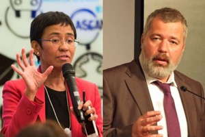 ELLITORAL_409350 |  Gentileza Maria Ressa y Dmitry Muratov.