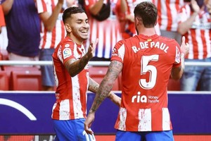 ELLITORAL_399223 |  Gentileza Ángel Correa y Rodrigo De Paul, dos de los convocados que juegan en LaLiga de España.