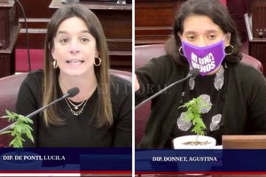 Captura digital Lucila De Ponti y Agustina Donnet.