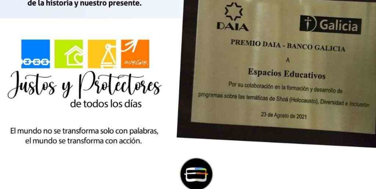 Espacios Educativos recibió el premio DAIA-Banco Galicia por su curso virtual
