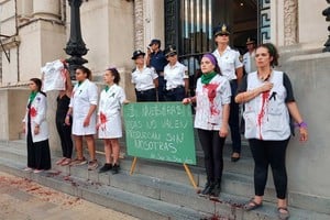 Archivo El Litoral Reclamo de Justicia por el femicidio de Vanesa Castillo durante el paro internacional de mujeres del 8 de marzo de 2018