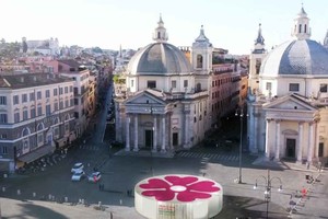 ELLITORAL_371940 |  Gentileza Una flor, el símbolo de Italia para una campaña de vacunación que haga renacer al país