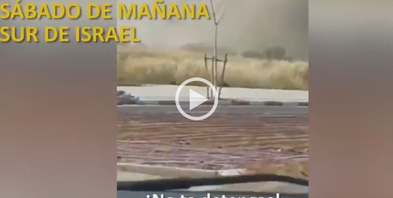 Impactante: Así escapa una familia israelí de los bombardeos